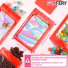 Funfery 100 Pack Resealable Bags Clear Holographic Bags,Smell Proof Packaging Baggies,Mylar Food Storage Bag,Zipper Sealing Pouch for Coffee Beans,Cookies,Jewelry Sample Small Business(Red,3x4.7in) view 2