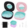 2 Pack Retainer Case with Vent Holes, stocking stuffers for gift women men ,Compatible with Invisalign,Night Guards,and Mouth Guards Case - Includes Storage Bag,Slim Aligner Remover Tool Black Pink view 1
