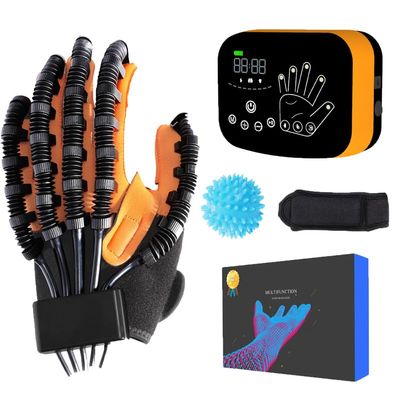 Rehabilitation Robot Gloves Newly Upgraded Finger and Hand Recovery Equipment,for Hemiplegia Stroke Cerebral Palsy Arthriti Patient,Physiotherapy Rehab,with USB Charging (Left Hand -L)