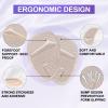 6 Pairs Metatarsal Pads Heels Inserts Gel Ball of Foot Cushions for Women, Invisible Adhesive Forefoot Pads Comfort Shoe Insert All-Day Foot Pain Relief, One Size(Beige) view 4