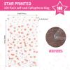 COQOFA 100 Pcs 4x 6 In Star Self-Sealing Cellophane Treat Bag, Clear Cookie Candy Bags Resealable Cellophane Gift Goodie Bag OPP Plastic Party Favor Bags for Bakery,Wedding,Birthday,Baby Shower ,Self Adhesive for Packaging (Rose Gold) view 2
