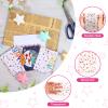 COQOFA 100 Pcs 4x 6 In Star Self-Sealing Cellophane Treat Bag, Clear Cookie Candy Bags Resealable Cellophane Gift Goodie Bag OPP Plastic Party Favor Bags for Bakery,Wedding,Birthday,Baby Shower ,Self Adhesive for Packaging (Rose Gold) view 3