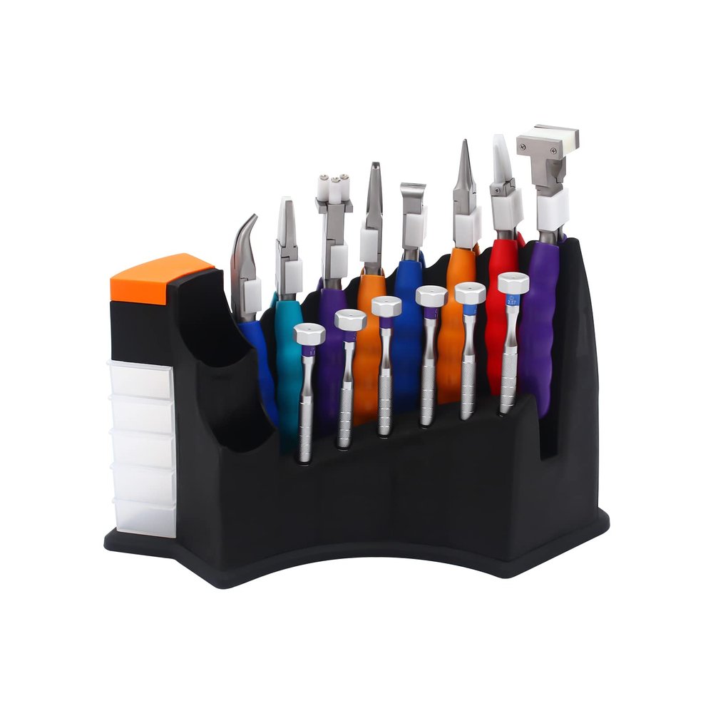 PIAOCAIYIN Optical Glasses Repair Tools, Eyeglass Repair Kit w/8 Pliers & 6 Screwdrivers(4.4inch Screwdriver Length), Eyeglass Adjustment Tools for Individuals/Eyeglass Stores