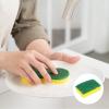 METALLIXITY Kitchen Cleaning Sponge (9cm x 6cm/3.54" x 2.75") 15pcs, Dish Sponges - for Washing Pots, Pans, Bathroom, Green/Yellow/Blue/Pink/Purple view 3