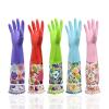 DOBOKS Multi-style dishwashing gloves kitchen household cleaning durable thin waterproof laundry rubber view 3