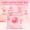 2 PCS Yoni Soap Bars for Women, Natural Feminine Wash Bar Soap for pH Balance & Daily Intimate Care, Gentle Cleansing with Freshness & Hydration, Handmade Peach Soap with Foaming Net 3.53 oz Each view 2