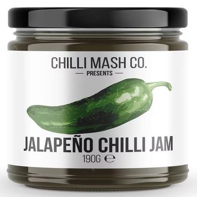 Chilli Mash Company - Jalapeo Chilli Jam | Medium Chilli Heat - 6.70oz / 200gr Glass Jar