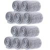 10 Pack 13 * 4.9" Generic Mop Pads Mop Head Refill Washable Wet/Dry Mops Flat Compatible with Most 11-13" Hook and Loop (Velcro) Flat Mops.System Floor Care System (10 Pack 13 * 4.9") view 1