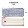 10 Pack 13 * 4.9" Generic Mop Pads Mop Head Refill Washable Wet/Dry Mops Flat Compatible with Most 11-13" Hook and Loop (Velcro) Flat Mops.System Floor Care System (10 Pack 13 * 4.9") view 3