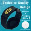 Libre Shield Armband 2 ~ Adjustable Flexible CGM Sensor Cover - Sensor Saver - No More Adhesive Patches (Black Matte) view 3