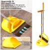 Cute Duck Cleaning Broom and Dustpan Set with Long Handle Stand Up Broom and Dustpan for Home Kitchen Room Office, Outdoor Indoor (Yellow) view 3