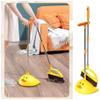 Cute Duck Cleaning Broom and Dustpan Set with Long Handle Stand Up Broom and Dustpan for Home Kitchen Room Office, Outdoor Indoor (Yellow) view 4