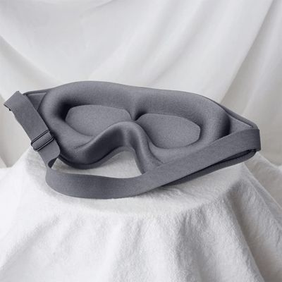 FIDDAA Sleep Mask for Women Men, Eye Mask for Sleeping Light Blocking, 3D Contoured Cup Sleeping Mask, Soft Breathable Sleep Eye Mask with Adjustable Elastic Strap (Color : Gray)