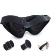 FIDDAA Sleep Mask for Women Men, Eye Mask for Sleeping Light Blocking, 3D Contoured Cup Sleeping Mask, Soft Breathable Sleep Eye Mask with Adjustable Elastic Strap (Color : Gray) view 3