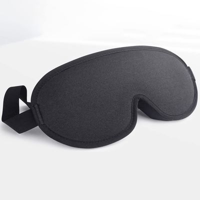 FEABCR 3D Contoured Cup Sleep Mask for Men Women, Soft Breathable Blackout Blindfold, Travel Eye Cover, Night Sleeping Mask with Adjustable Buckle for Side Sleeper