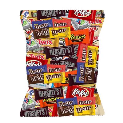 BeeQ BOX - (3 Pound) Assorted Bulk Chocolate Mix - Fun Size Candy Bar Variety Pack and Chocolate Gift Bag Assortment