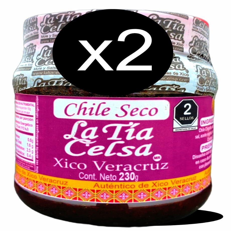 Chipotle Sauce (Pasta) The Aunt Celsa 2 Pack - 230 g Jar 100% Xiqueo, Veracruzano and Artisanal
