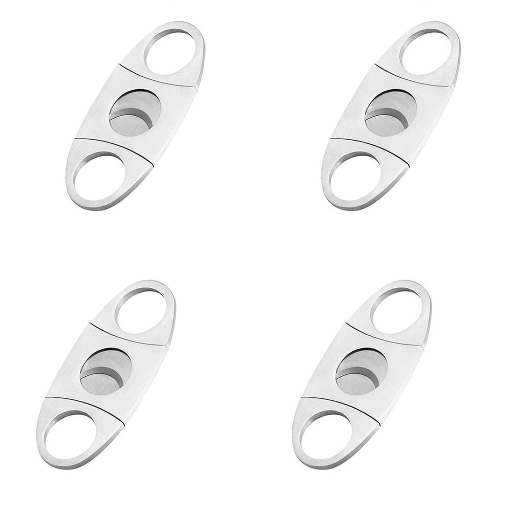 Magik 2-4 Pc Gadgets Cutter Stainless Steel Guillotine Double Blade Pocket Scissor (4 Pack)