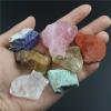1 Set Natural Crystal Stone Seven Chakras Black Cloth Bag Large Grain Unpolished Collection Gift Mineral Decoration view 2