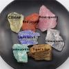 1 Set Natural Crystal Stone Seven Chakras Black Cloth Bag Large Grain Unpolished Collection Gift Mineral Decoration view 4