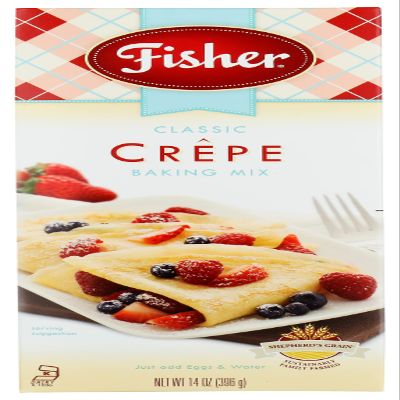 Fisher Classic Crepe Mix, Preservative Free, 14 Ounces (Pack Of 12)