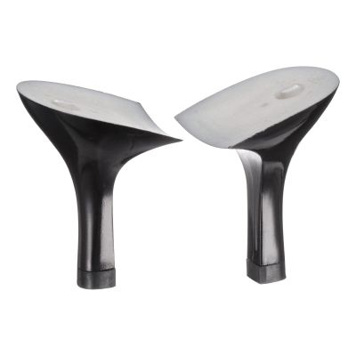 HARFINGTON 1pair Heel Repair Replacement 1.81"x2.76" High Stiletto Heel DIY for Women Shoe, Black