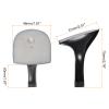 HARFINGTON 1pair Heel Repair Replacement 1.81"x2.76" High Stiletto Heel DIY for Women Shoe, Black view 2