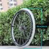 24 Inch Wheelchair Replacement Rear Wheel, Non-Pneumatic Solid Tire, Model 241 3/8, with Bearing 12mm, for Manual Wheelchair, 1 Count view 2
