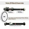 24 Inch Wheelchair Replacement Rear Wheel, Non-Pneumatic Solid Tire, Model 241 3/8, with Bearing 12mm, for Manual Wheelchair, 1 Count view 3