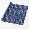 MyPupSocks Personalized Navy Hats off To The Graduate Wrapping Paper Senior-High School Graduation Graduation Wrapping Paper with Bold Typography and Modern Design 3 Rolls view 2