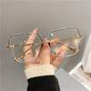 URISMO Oversized Square Reading Glasses Women Men, Big Frame Blue Light Blocking Eyeglasses Large Computer Goggle Readers (Color : Gray, Size : +0.00-x) view 1