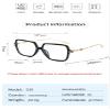 URISMO Oversized Square Reading Glasses Women Men, Big Frame Blue Light Blocking Eyeglasses Large Computer Goggle Readers (Color : Gray, Size : +0.00-x) view 2