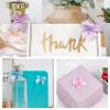 150 Pieces Mini Ribbon Bows for Crafts Purple Blue Pink Tiny Satin Bow for Gift Wrapping, Invitations, Christmas Tree view 4