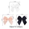 150 Pieces Mini Ribbon Bows for Crafts Black White Champagne Tiny Satin Bow for Gift Wrapping, Invitations, Christmas Tree view 2