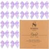150 Pieces Light Purple Mini Ribbon Bows for Crafts Tiny Satin Bow for Gift Wrapping, Invitations, Christmas Tree view 1