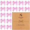 150 Pieces Pink Mini Ribbon Bows for Crafts Tiny Satin Bow for Gift Wrapping, Invitations, Christmas Tree view 1