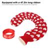 1L hot Water Bottle,hot Water Bottle, hot Water Bottle with Cover, hot Water Bottle Large, U-Shaped hot Water Bag. Portable Neck and Shoulder Warmer with a Soft Knit Cover for Winter(White Heart) view 3