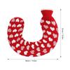 1L hot Water Bottle,hot Water Bottle, hot Water Bottle with Cover, hot Water Bottle Large, U-Shaped hot Water Bag. Portable Neck and Shoulder Warmer with a Soft Knit Cover for Winter(White Heart) view 4