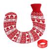 1L hot Water Bottle , hot Water Bottle , hot Water Bottle with Cover , hot Water Bottle Large , U Shaped hot Water Bag . Portable Neck and Shoulder Warmer with a Soft Knit Cover for Winter(Bowknot) view 1