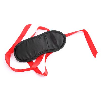 Black Ribbon Gift Eye Mask Blessing Bag Fun Products Eye Mask Red Ribbon Black Wrapped Sponge Fill Eye MaskBDSM