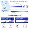 REAVEE 5 Pack Slim Portable Reading Glasses for Men Women, Computer Blue Light Blocking Small Readers Metal Frame Spring Hinge with Pocket Compact Pen Case, Black Grey Brown Blue Silver 1.75 view 3