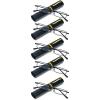 REAVEE 5 Pack Slim Portable Reading Glasses for Men Women, Computer Blue Light Blocking Small Readers Metal Frame Spring Hinge with Pocket Compact Pen Case, Black 2.25 view 1