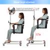 BNDDUP Patient Lift Wheelchair for Home, Transfer Chair, 275 Lbs (White, Metal, Standard) view 3