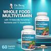 Dr. Berg Whole Food Multivitamin with Minerals - Daily Multivitamin for Men and Women - Includes Premium Whole Food Fruits and Vegetable Blend with Folate, Alpha-lipoic Acid and More - 60 Capsules view 4