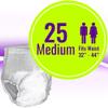 Embrace Premium Protection Incontinence Underwear, Maximum Absorbency and Protection, Breathable Cloth for Exceptional Comfort, Odor Protection, Discreet Fit, Medium, Pack of 25 view 4
