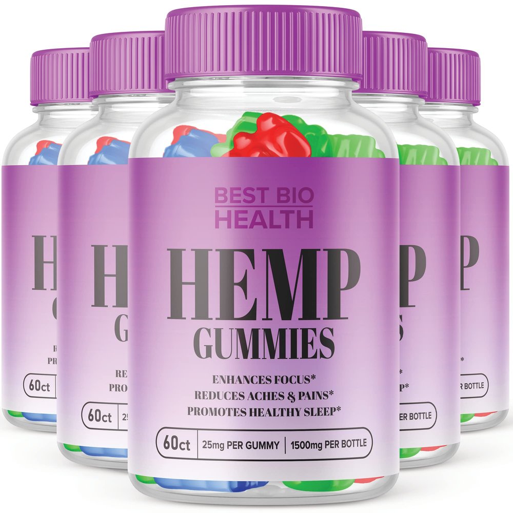 (5 Pack) Best Bio Health Gummies - Official Formula - Best Bio Health Gummy S, Best Bio Health Gummie, Extra Strength, 25mg Per Gummy, 1500mg Per Bottle, Assorted Flavors Great Taste (300 Gummies)