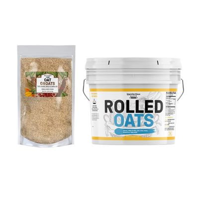 Unpretentious Oat Bundle, Oat Groats, Old Fashioned Oats, Good Sources of Iron