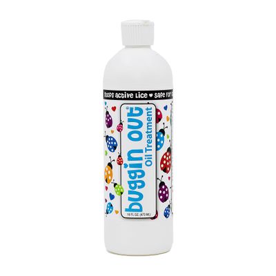 buggin out 100% Dimethicone Oil for Lice Care | Safe for Kids & Adults | Designed for 3-4 Applications | Effective and Trustworthy | 16oz