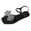 CsgrFagr Women's Running Shoes Women Shoes Fashion Bright Diamond Bowknot Bright Diamond Sandals Flash Diamond One (Black, 8.5) view 1