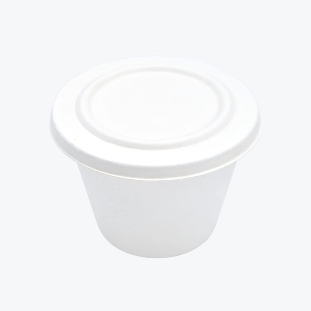 16 Oz Soup Bowl with Lids [Pack of 50] | Disposable Food Containers, Heavy-Duty,100% Biodegradable, Made of Plant Based Sugarcane Bagasse. Compostable containers with lids for hot and cold meals